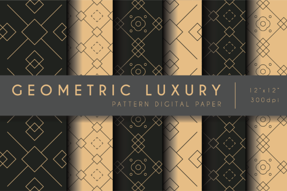 Download Geometric Luxury Pattern Digital Papers - Luxury pattern Collection